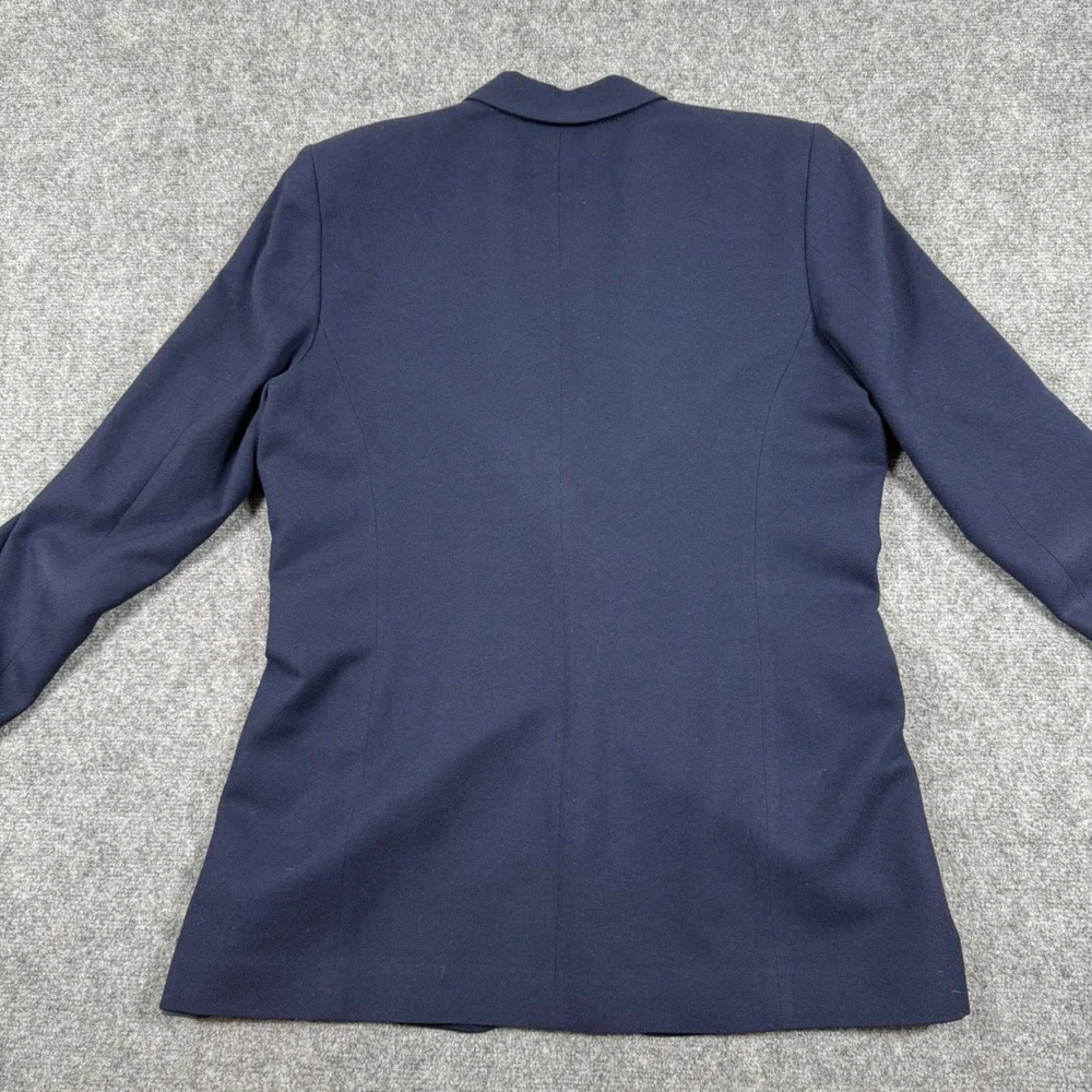 Pendleton Size 16 Navy Blue Tall 100% Virgin Wool Blazer Jacket Two Button Men's